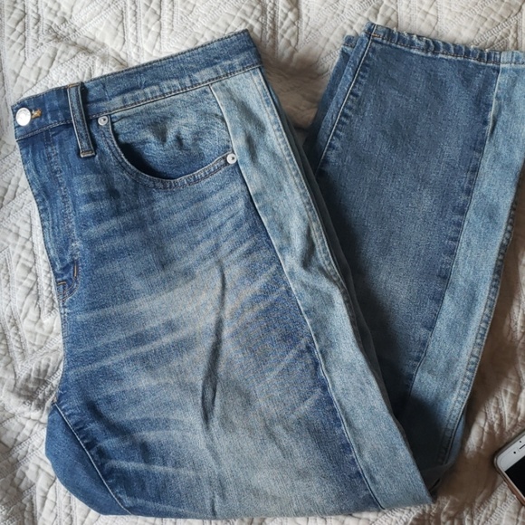 Madewell Two Tone Side Panel Jeans - Picture 4 of 4